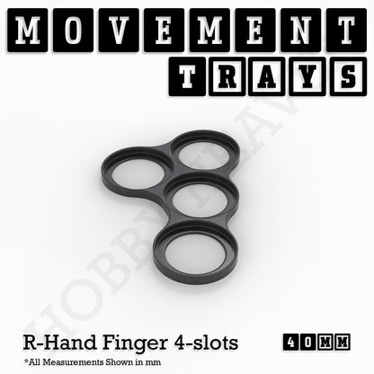 40mm Movement Trays for 28mm Miniatures | Tabletop Wargames Compatible | Full Range