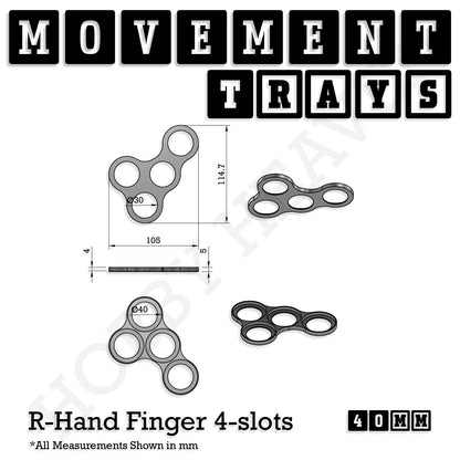 40mm Movement Trays for 28mm Miniatures | Tabletop Wargames Compatible | Full Range