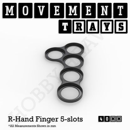 40mm Movement Trays for 28mm Miniatures | Tabletop Wargames Compatible | Full Range