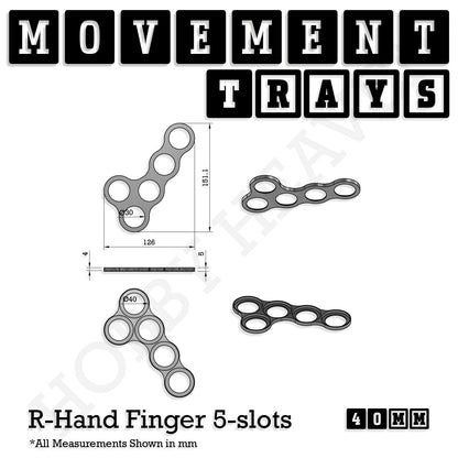 40mm Movement Trays for 28mm Miniatures | Tabletop Wargames Compatible | Full Range