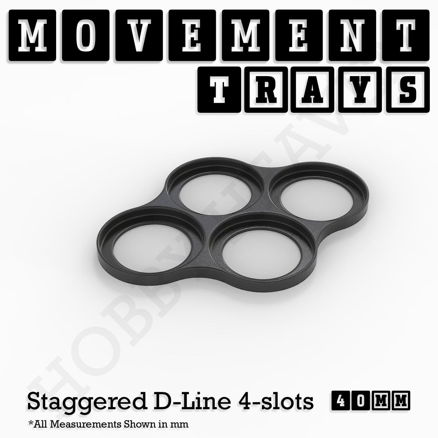 40mm Movement Trays for 28mm Miniatures | Tabletop Wargames Compatible | Full Range