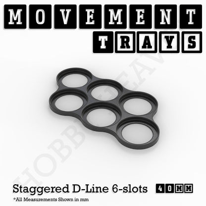 40mm Movement Trays for 28mm Miniatures | Tabletop Wargames Compatible | Full Range