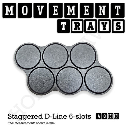 40mm Movement Trays for 28mm Miniatures | Tabletop Wargames Compatible | Full Range