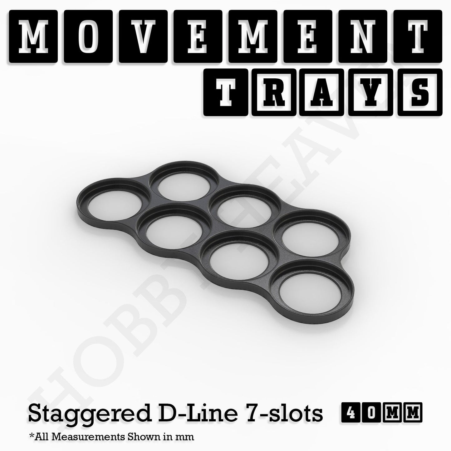 40mm Movement Trays for 28mm Miniatures | Tabletop Wargames Compatible | Full Range
