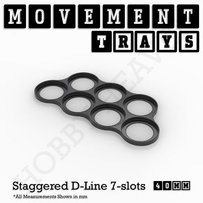40mm Movement Trays for 28mm Miniatures | Tabletop Wargames Compatible | Full Range