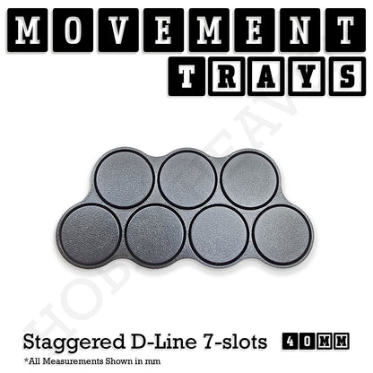 40mm Movement Trays for 28mm Miniatures | Tabletop Wargames Compatible | Full Range