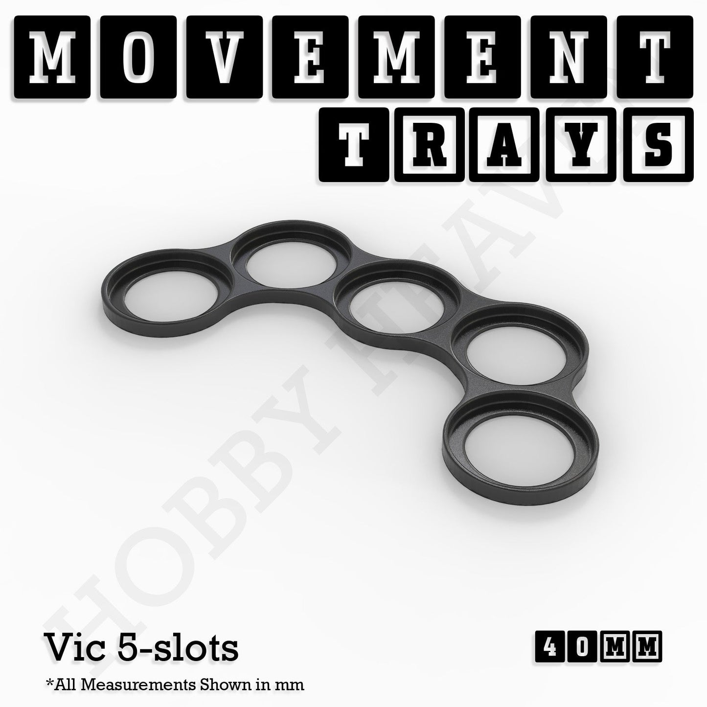 40mm Movement Trays for 28mm Miniatures | Tabletop Wargames Compatible | Full Range