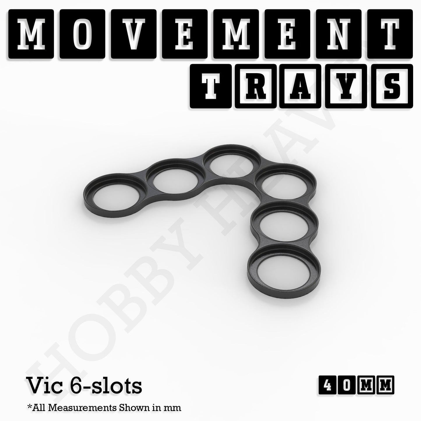 40mm Movement Trays for 28mm Miniatures | Tabletop Wargames Compatible | Full Range