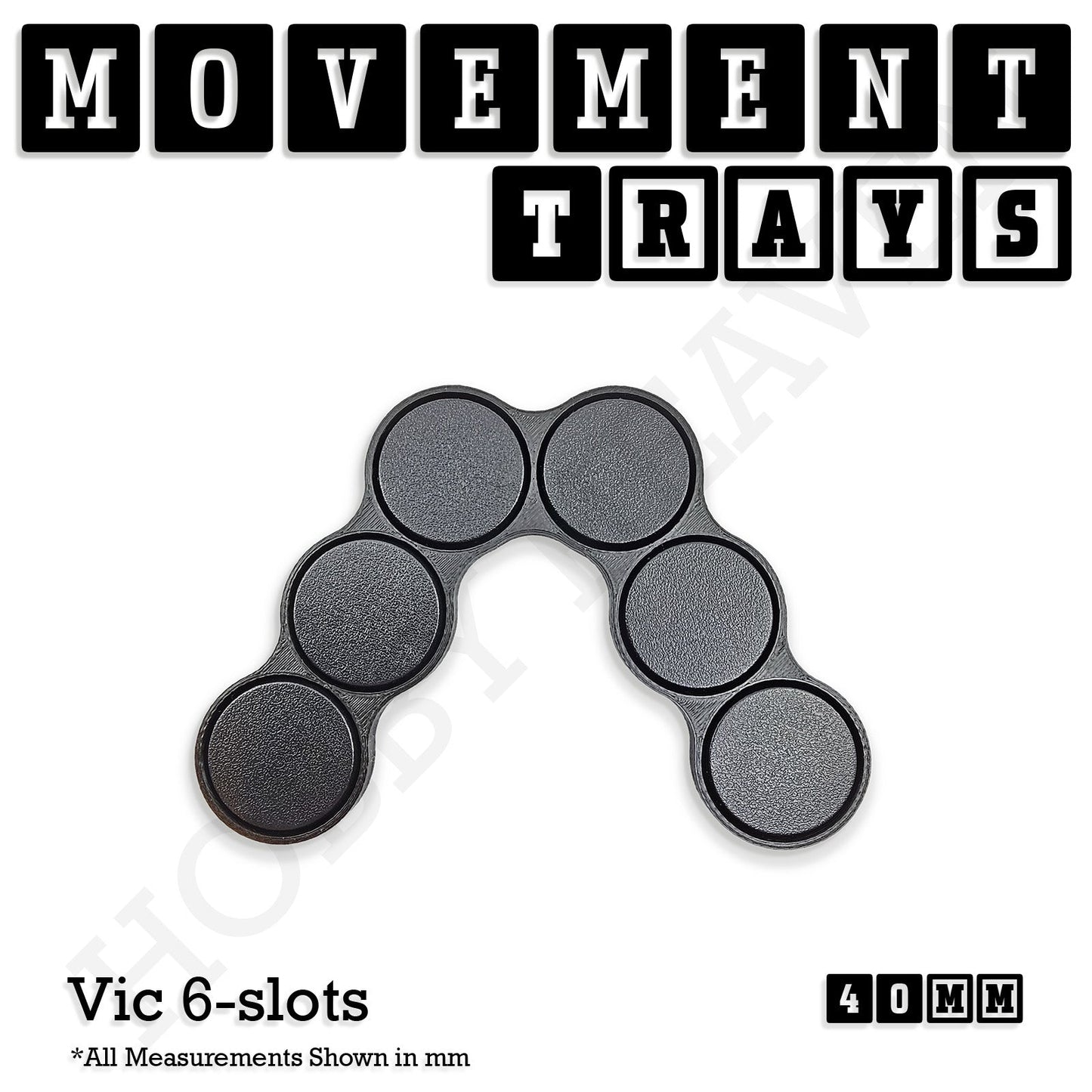 40mm Movement Trays for 28mm Miniatures | Tabletop Wargames Compatible | Full Range