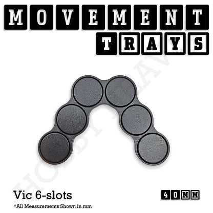 40mm Movement Trays for 28mm Miniatures | Tabletop Wargames Compatible | Full Range