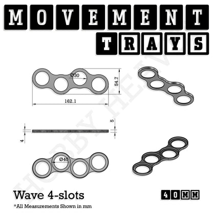 40mm Movement Trays for 28mm Miniatures | Tabletop Wargames Compatible | Full Range