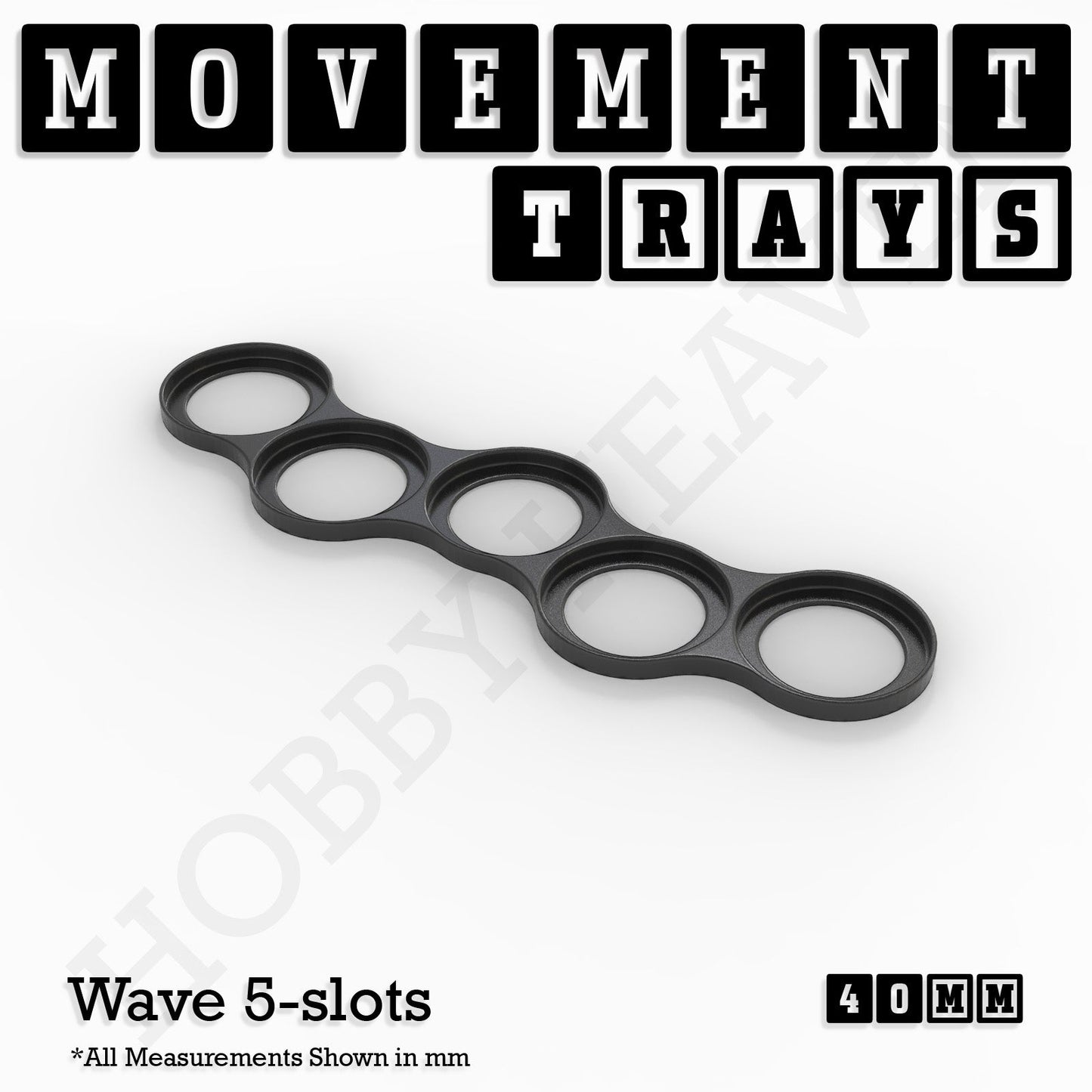 40mm Movement Trays for 28mm Miniatures | Tabletop Wargames Compatible | Full Range
