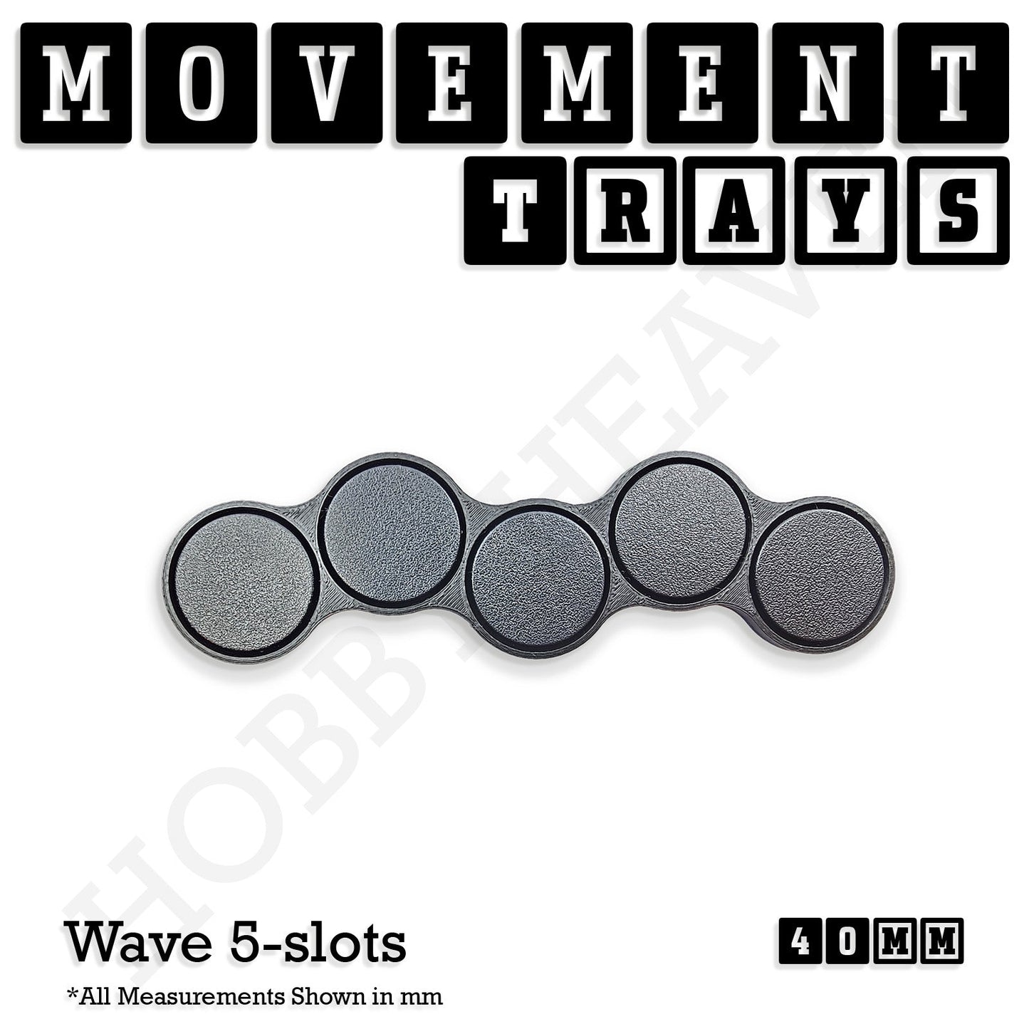 40mm Movement Trays for 28mm Miniatures | Tabletop Wargames Compatible | Full Range