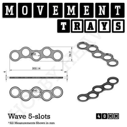 40mm Movement Trays for 28mm Miniatures | Tabletop Wargames Compatible | Full Range