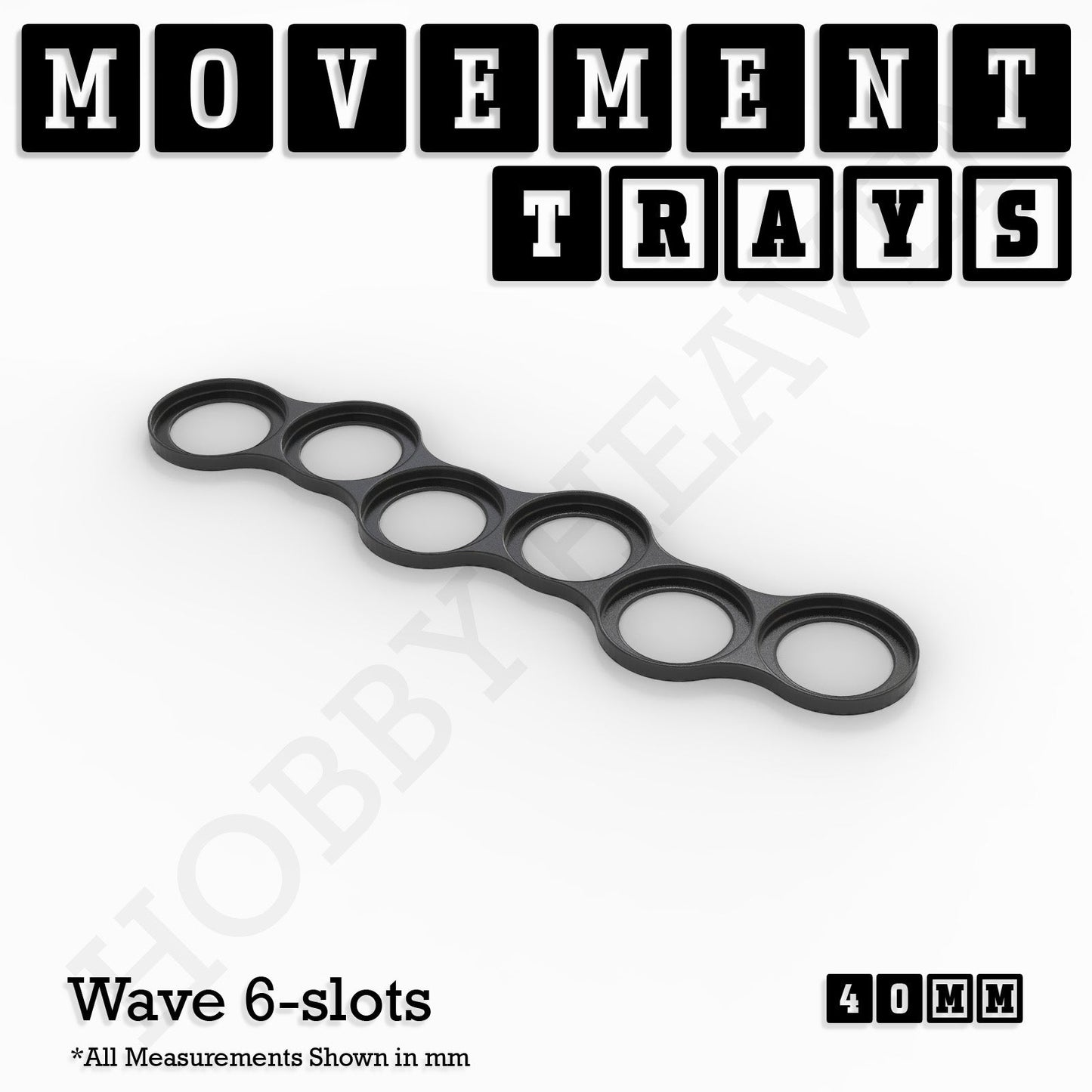 40mm Movement Trays for 28mm Miniatures | Tabletop Wargames Compatible | Full Range