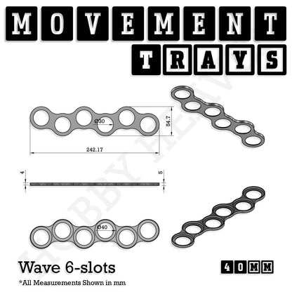 40mm Movement Trays for 28mm Miniatures | Tabletop Wargames Compatible | Full Range