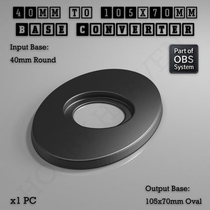 Round To Oval Bases Size Converters 3d Print Full Range