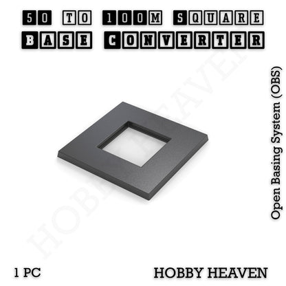 Square to Square Bases Size Converters 3d Print Full Range