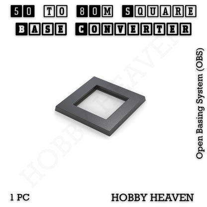 Square to Square Bases Size Converters 3d Print Full Range