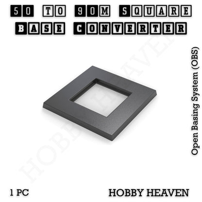 Square to Square Bases Size Converters 3d Print Full Range