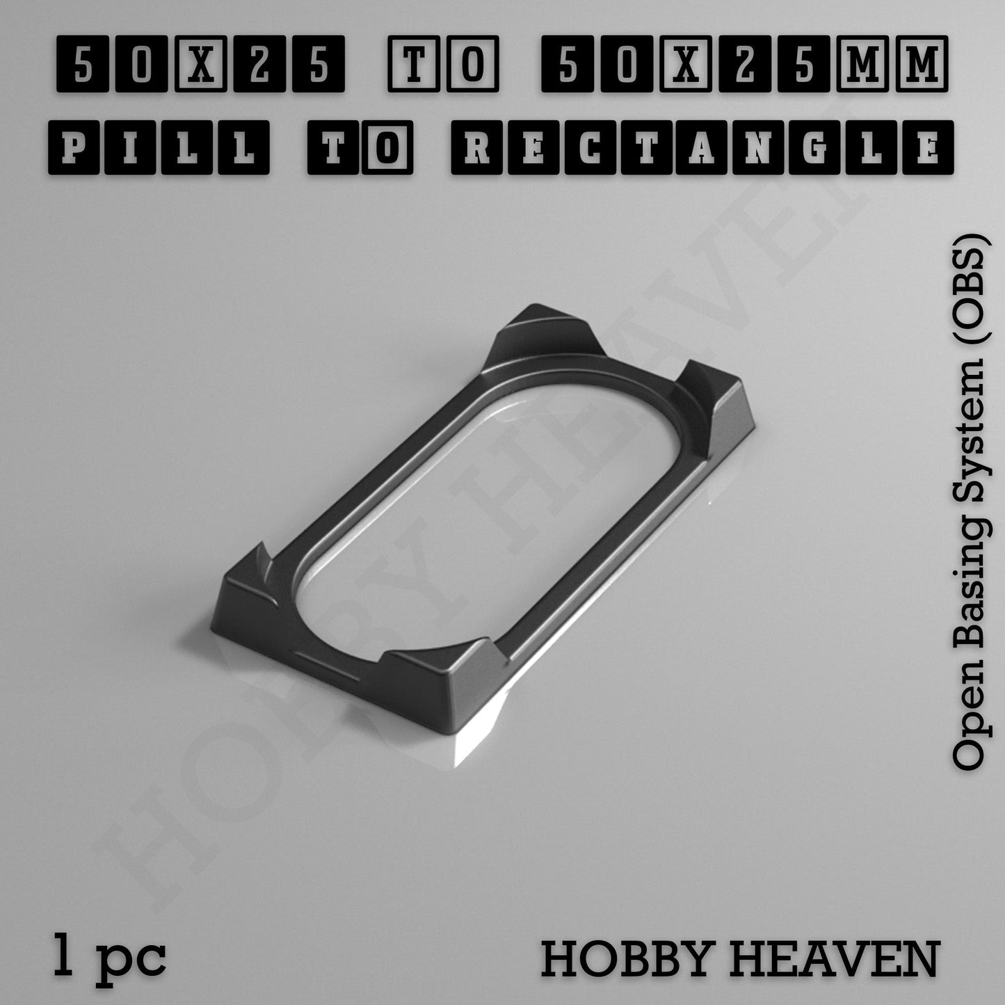 Wargaming Oval to Rectangle Base Converters – Tabletop Games | 3D Printed Tabletop Accessories