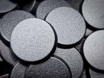 25mm Round Plain Plastic Bases