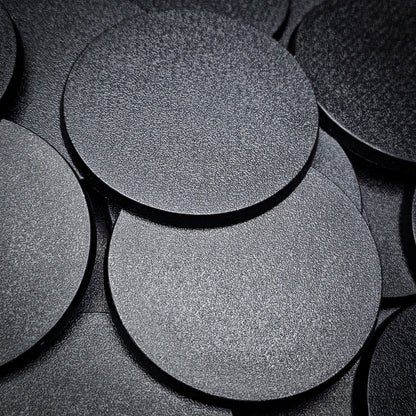 60mm Round Plain Plastic Bases