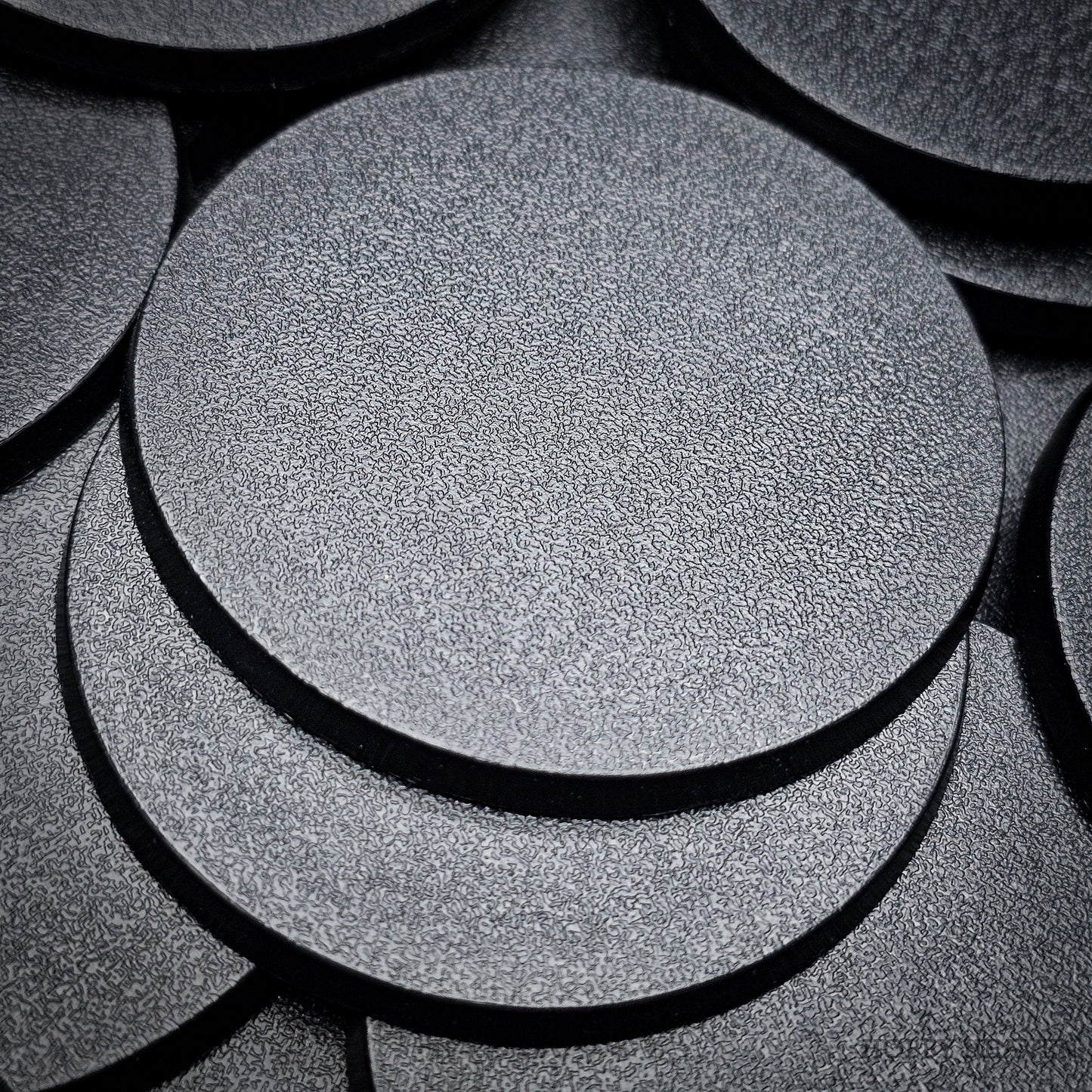 60mm Round Plain Plastic Bases