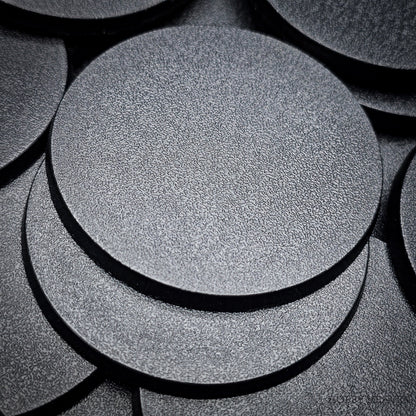 60mm Round Plain Plastic Bases