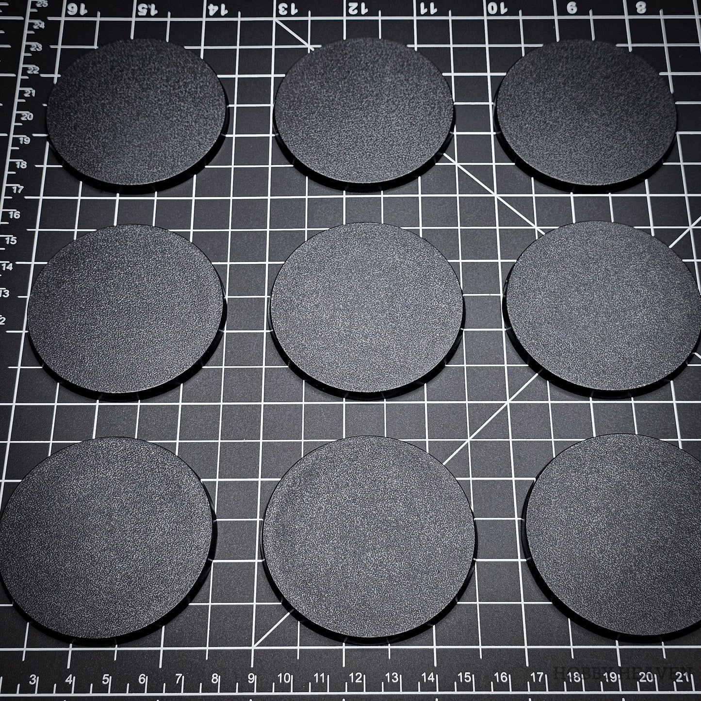 60mm Round Plain Plastic Bases