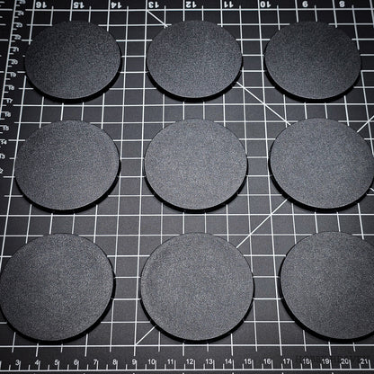 60mm Round Plain Plastic Bases
