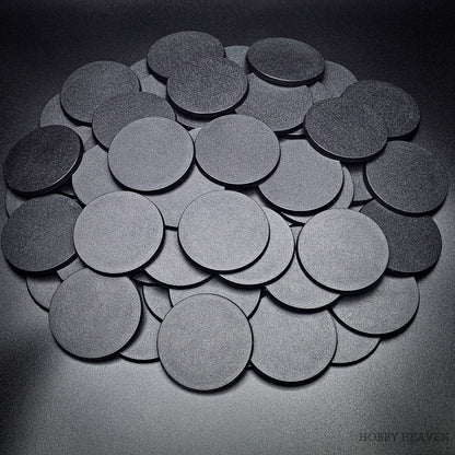 60mm Round Plain Plastic Bases