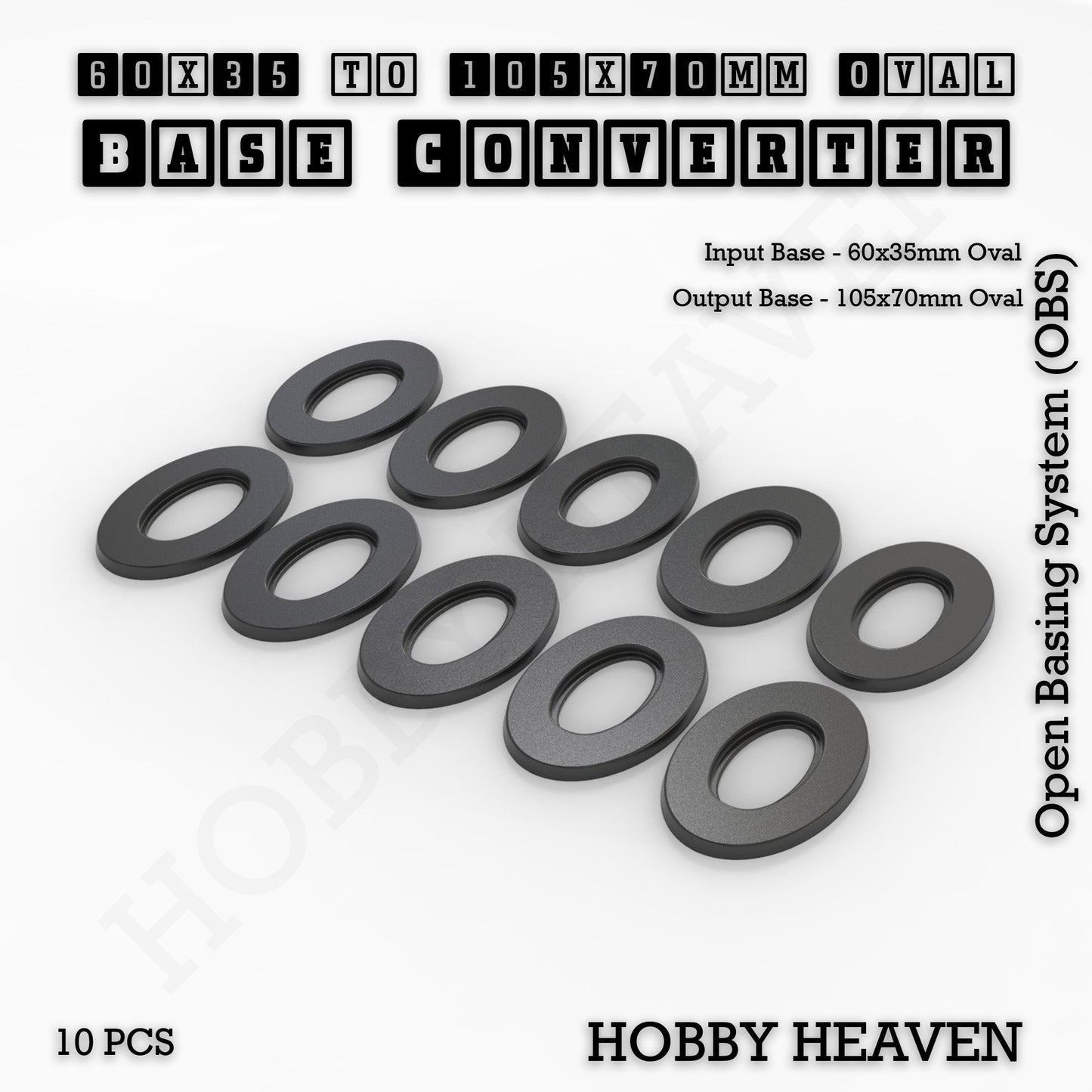 Oval To Oval Bases Size Converters 3d Print Full Range