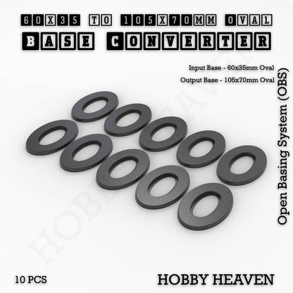 Oval To Oval Bases Size Converters 3d Print Full Range