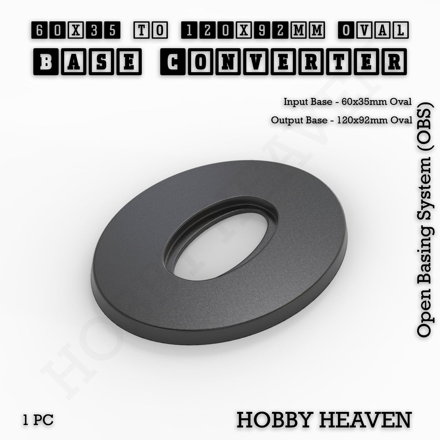 Oval To Oval Bases Size Converters 3d Print Full Range