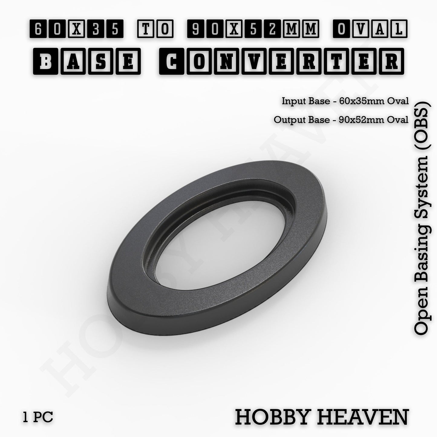 Oval To Oval Bases Size Converters 3d Print Full Range