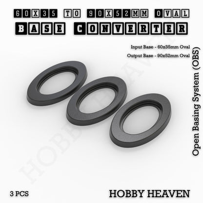 Oval To Oval Bases Size Converters 3d Print Full Range