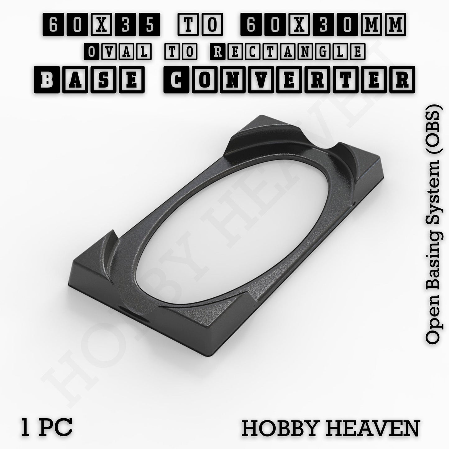 Wargaming Oval to Rectangle Base Converters – Tabletop Games | 3D Printed Tabletop Accessories