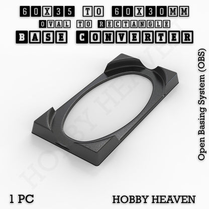 Wargaming Oval to Rectangle Base Converters – Tabletop Games | 3D Printed Tabletop Accessories