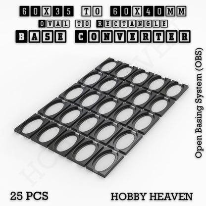 Wargaming Oval to Rectangle Base Converters – Tabletop Games | 3D Printed Tabletop Accessories
