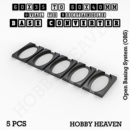 Wargaming Oval to Rectangle Base Converters – Tabletop Games | 3D Printed Tabletop Accessories