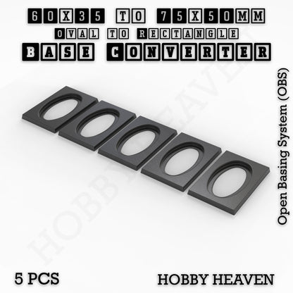Wargaming Oval to Rectangle Base Converters – Tabletop Games | 3D Printed Tabletop Accessories