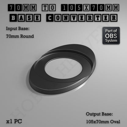 Round To Oval Bases Size Converters 3d Print Full Range