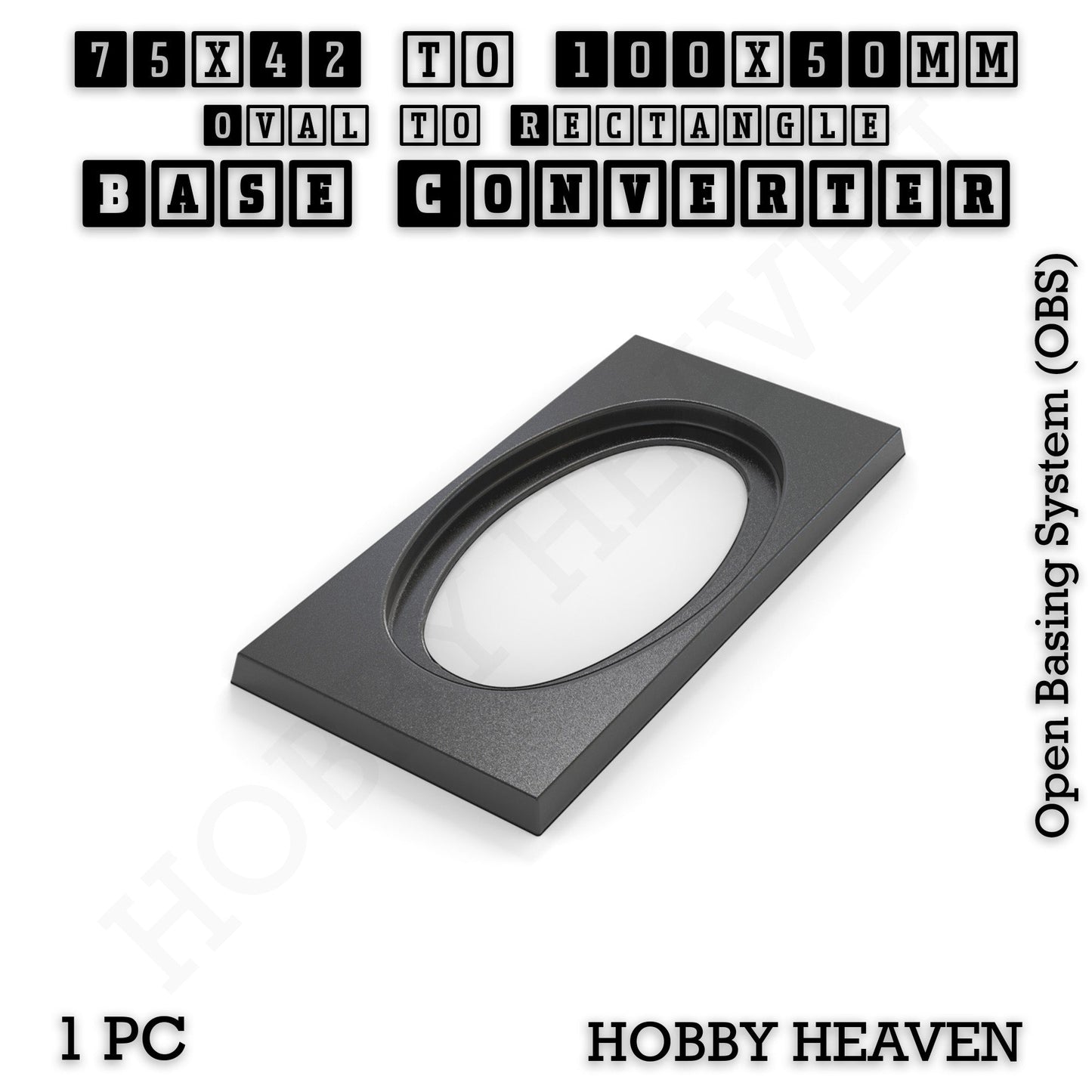 Wargaming Oval to Rectangle Base Converters – Tabletop Games | 3D Printed Tabletop Accessories