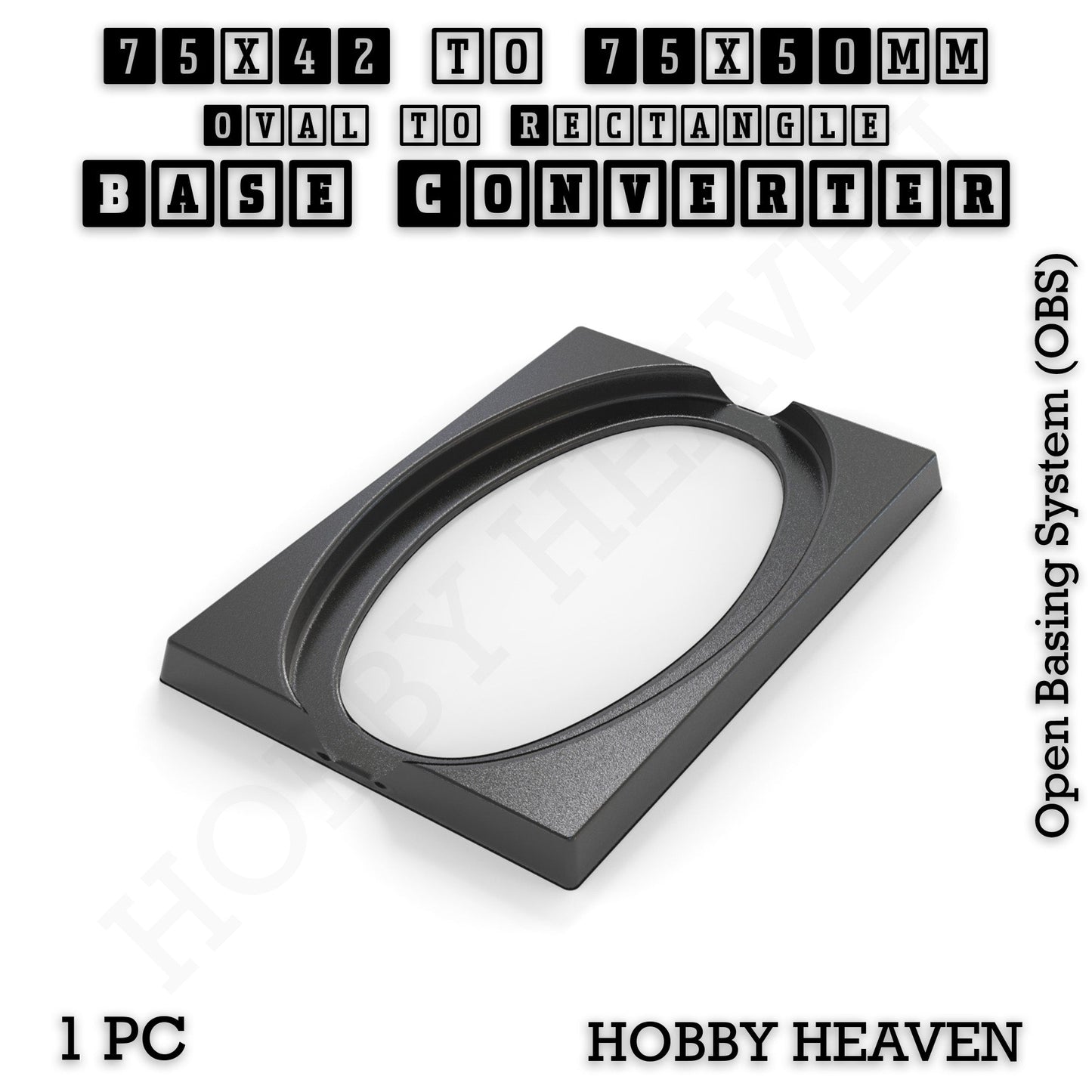 Wargaming Oval to Rectangle Base Converters – Tabletop Games | 3D Printed Tabletop Accessories