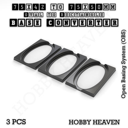 Wargaming Oval to Rectangle Base Converters – Tabletop Games | 3D Printed Tabletop Accessories