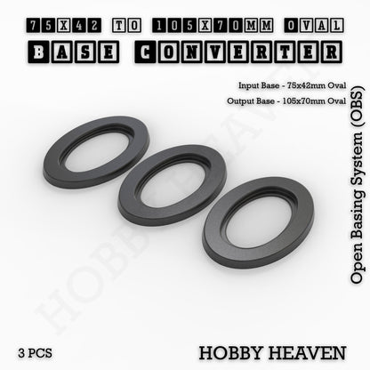 Oval To Oval Bases Size Converters 3d Print Full Range
