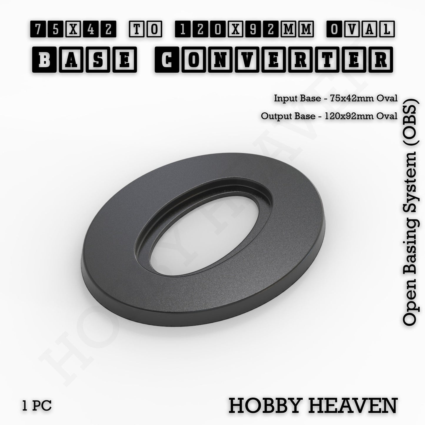 Oval To Oval Bases Size Converters 3d Print Full Range