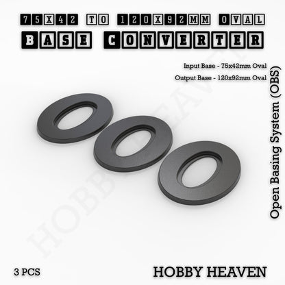 Oval To Oval Bases Size Converters 3d Print Full Range