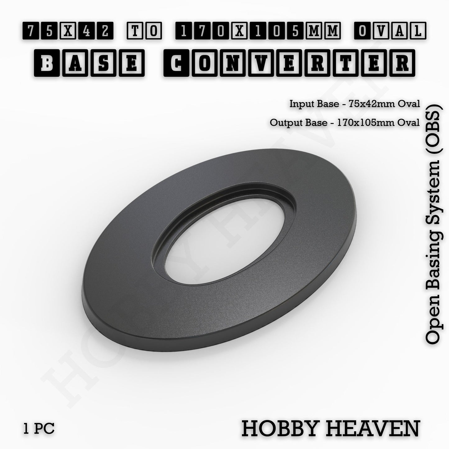 Oval To Oval Bases Size Converters 3d Print Full Range
